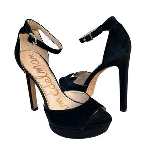 Sam Edelman Wallace Pumps Black Suede Sandals